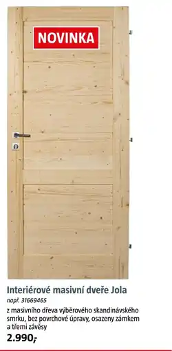 Bauhaus Interiérové masivní dveře Jola nabídka