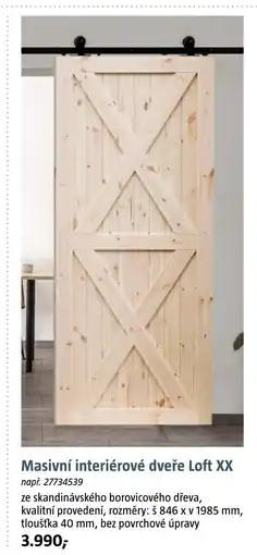 Bauhaus Masivní interiérové dveře Loft XX nabídka