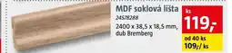 Bauhaus MDF soklová lišta nabídka