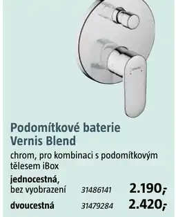 Bauhaus Podomítkové baterie Vernis Blend nabídka