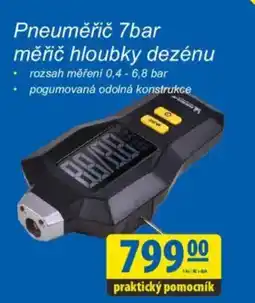 Pneuměřič 7bar měřič hloubky dezénu