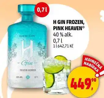 Penny Market H GIN FROZEN, PINK HEAVEN 40% alk., 0,7 l nabídka