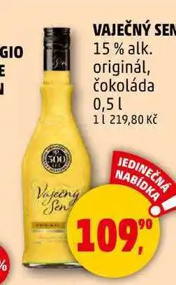 Penny Market VAJEČNÝ SEN 15% alk. originál, čokoláda, 0,5 l nabídka