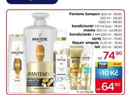 TOP drogerie Pantene šampon nabídka