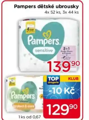 TOP drogerie Pampers dětské ubrousky nabídka