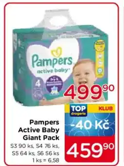 TOP drogerie Pampers Active Baby Giant Pack nabídka