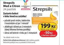 Dr. Max Strepsils Med a Citron 24 pastilek nabídka
