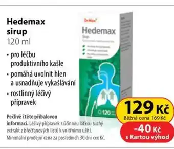 Dr. Max Hedemax sirup nabídka