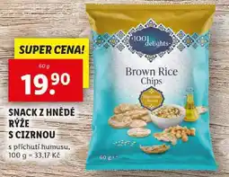 Lidl SNACK Z HNĚDÉ RÝŽE S CIZRNOU, 60 g nabídka