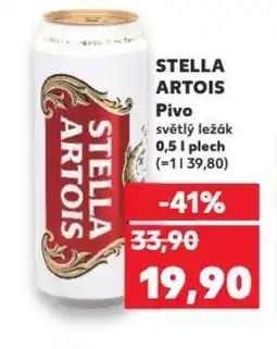 Kaufland STELLA ARTOIS Pivo světlý ležák nabídka