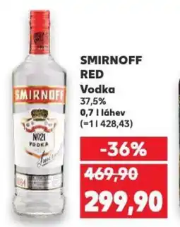 Kaufland SMIRNOFF RED Vodka nabídka