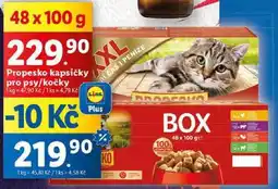 Lidl Propesko kapsičky pro psy/kočky, 48x 100 g nabídka