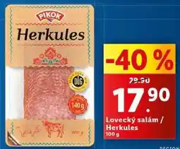 Lidl Lovecký salám/Herkules, 100 g nabídka