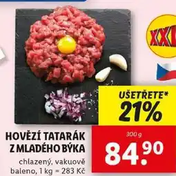 Lidl HOVĚZÍ TATARÁK Z MLADÉHO BÝKA, 300 g nabídka
