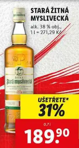 Lidl STARÁ ŽITNÁ MYSLIVECKÁ, 0,7 l nabídka