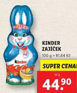 Lidl KINDER ZAJÍČEK, 55 g nabídka
