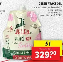 Lidl JELEN PRACÍ GEL, 5 l/111 PD nabídka