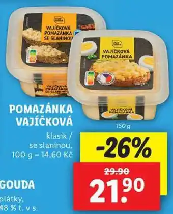 Lidl POMAZÁNKA VAJIČKOVÁ, 150 g nabídka