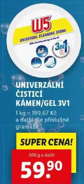 Lidl UNIVERZÁLNÍ ČISTICÍ KÁMEN/GEL 3V1, 300 g a další nabídka