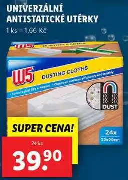 Lidl UNIVERZÁLNÍ ANTISTATICKÉ UTĚRKY, 24 ks nabídka