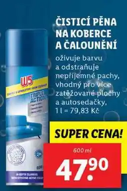 Lidl ČISTICÍ PĚNA NA KOBERCE A ČALOUNĚNÍ, 600 ml nabídka