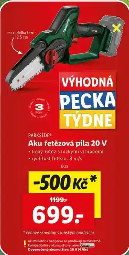 Lidl Aku řetězová pila 20 V nabídka