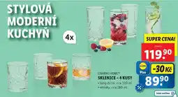 Lidl SKLENICE- 4 KUSY nabídka