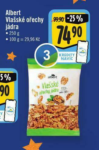 Jip Albert vlašské ořechy jádra nabídka