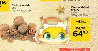 Tesco Veverka vlašské ořechy nabídka
