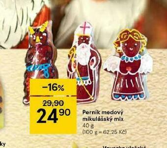 Tesco Perník medový mikulášský mix nabídka