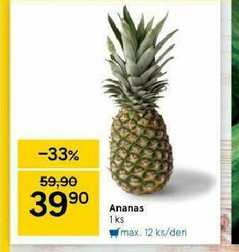 Tesco Ananas nabídka