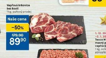 Tesco Vepřová krkovice bez kosti nabídka