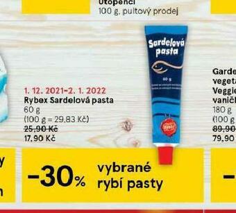 Tesco Rybex sardelová pasta nabídka