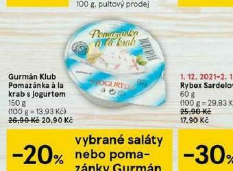 Tesco Pomazánka á la krab s jogurtem nabídka