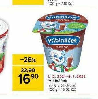 Tesco Pribináček nabídka