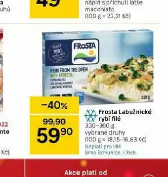 Tesco Frosta labižnické rybí filé nabídka