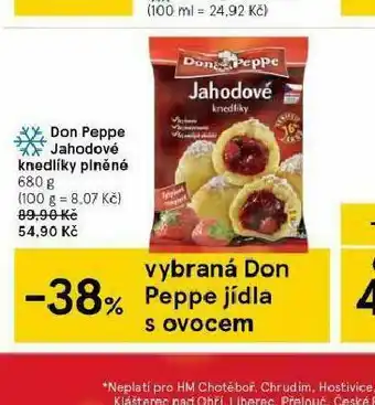 Tesco Don peppe jahodové knelíky plněné nabídka