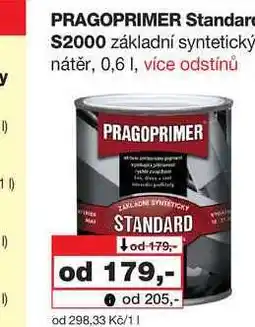 Barvy a laky drogerie PRAGOPRIMER Standard S2000 základní syntetický nátěr, 0,6l nabídka