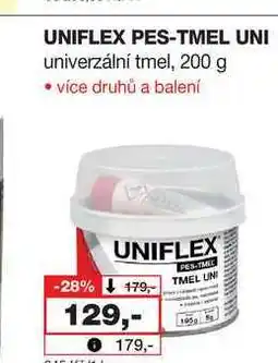 Barvy a laky drogerie UNIFLEX PES-TMEL UNI univerzální tmel, 200 g nabídka