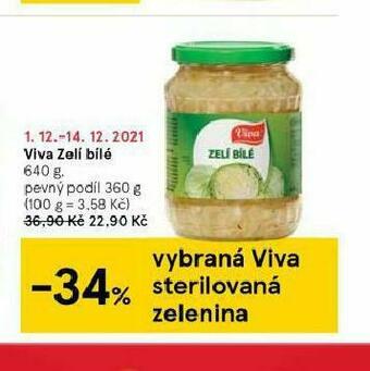 Tesco Viva zelí bílé nabídka