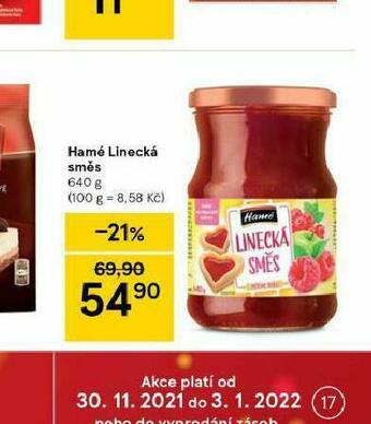 Tesco Hamé linecká směs nabídka