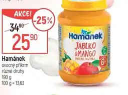 Globus Hamánek ovocný příkrm nabídka