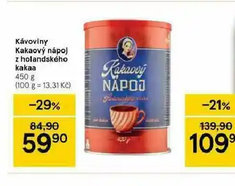 Kávoviny kakaový nápoj z holandského kakaa
