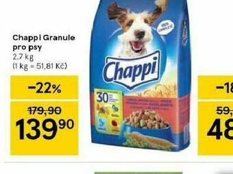 Tesco Chappi granule pro psy nabídka