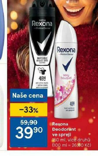 Tesco Rexona deodorant ve spreji nabídka