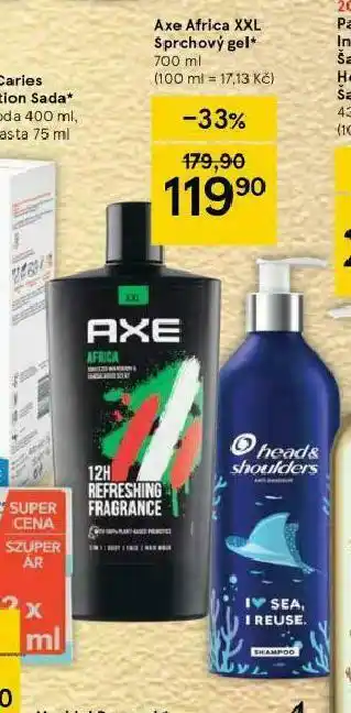 Tesco Axe africa xxl sprchový gel nabídka