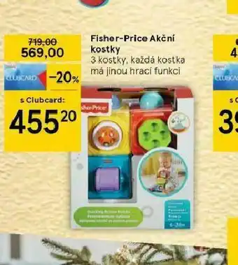 Fisher-price akční kostky