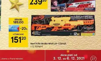 Tesco Nerf alfa strike wolf lr-1 zbraň nabídka