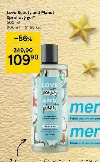 Tesco Love abeauty and planet sprchový gel nabídka