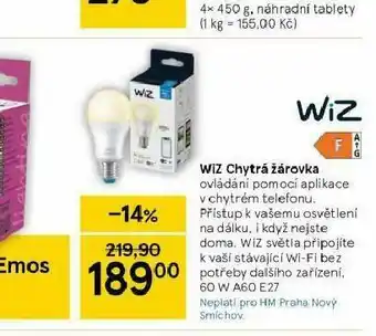 Tesco Wiz chytrá žárovka nabídka